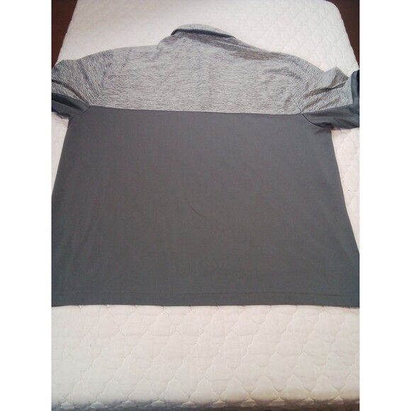 Men's Gray Under Armour Polo  Tone  Shirt No Size Tag Measures XL - Picture 2 of 12